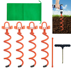 MIXXIDEA front view of orange anchor pack showing durable finish and contents