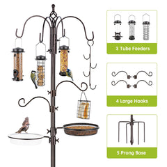 MIXXIDEA fruit hook holding halved fruit, invites orioles and fruit-eating species