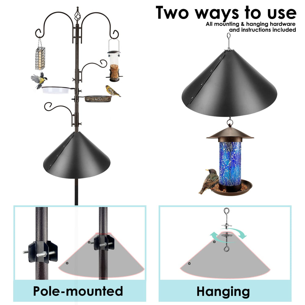 MIXXIDEA pole height compared to person showing 93-inch scale for visibility benefits