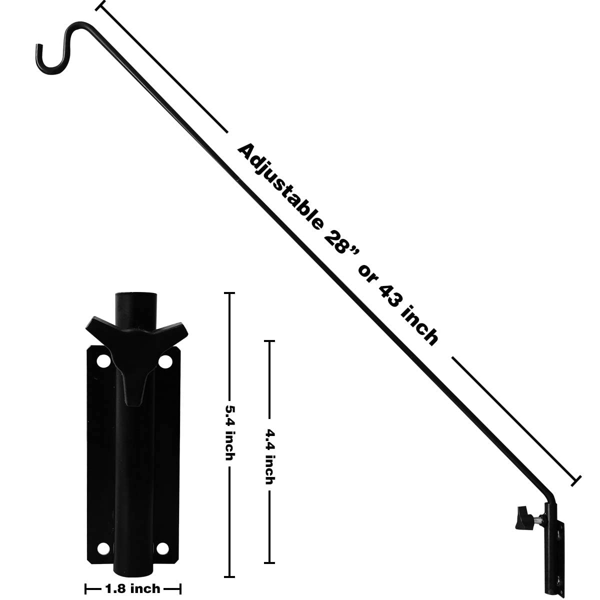 MIXXIDEA bracket supporting a hummingbird feeder to attract wildlife