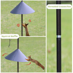 MIXXIDEA mesh feeder detail holding seeds and attracting insectivores