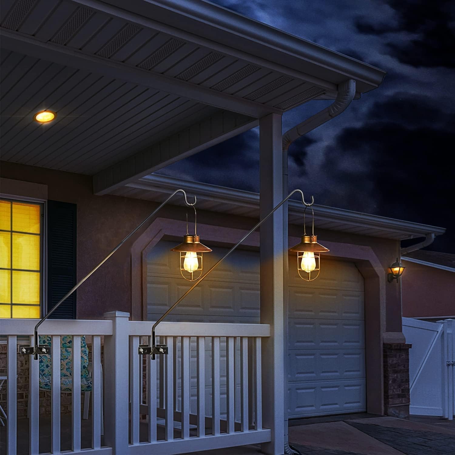 MIXXIDEA hanging planter and lantern showing paired decorative and functional use