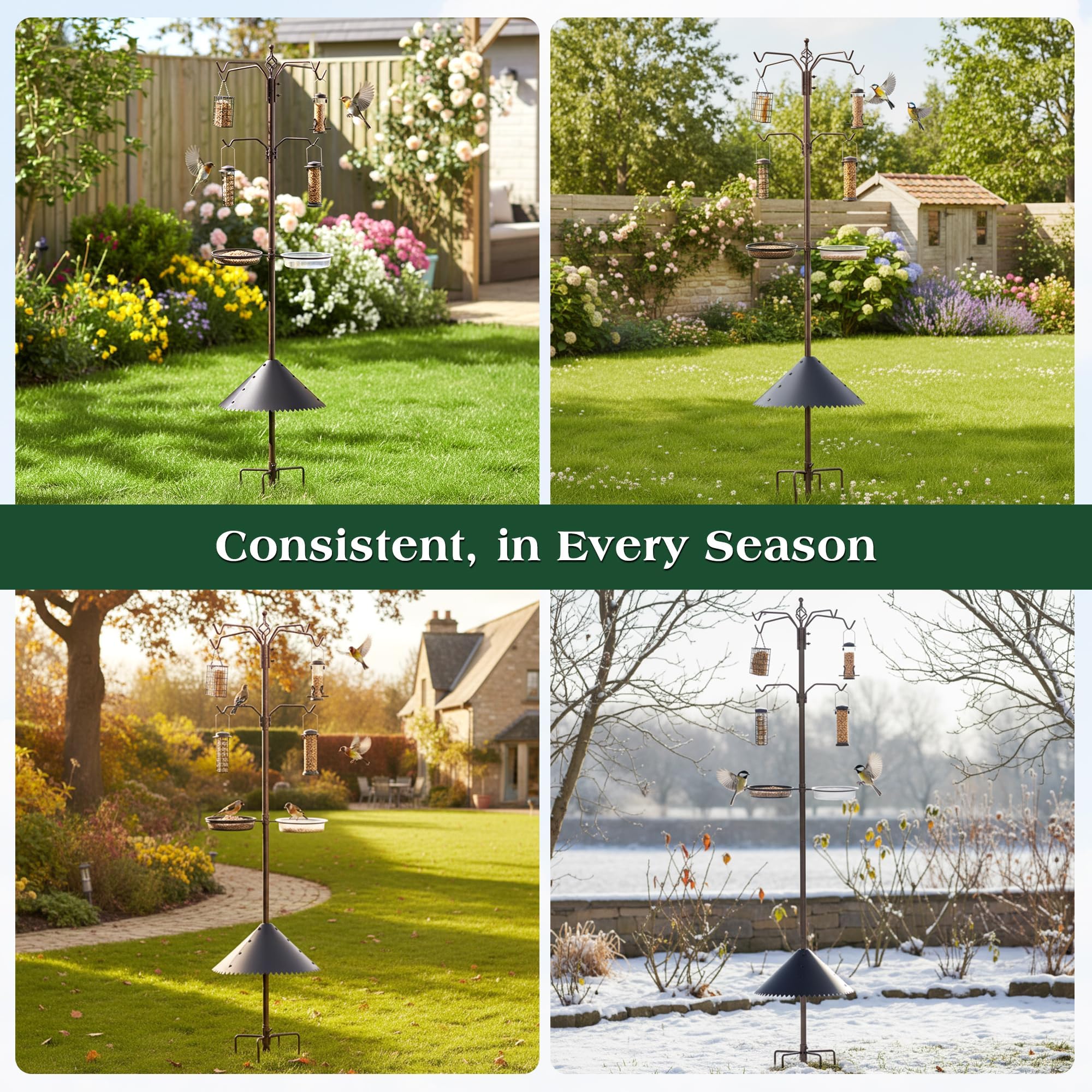 MIXXIDEA planter hanger displaying flowers to enhance habitat and visual appeal