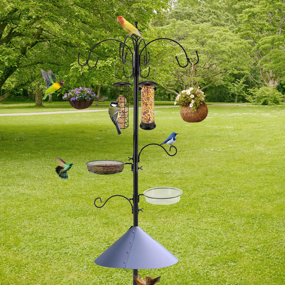 MIXXIDEA top hooks and hangers showing flexible placement for feeders