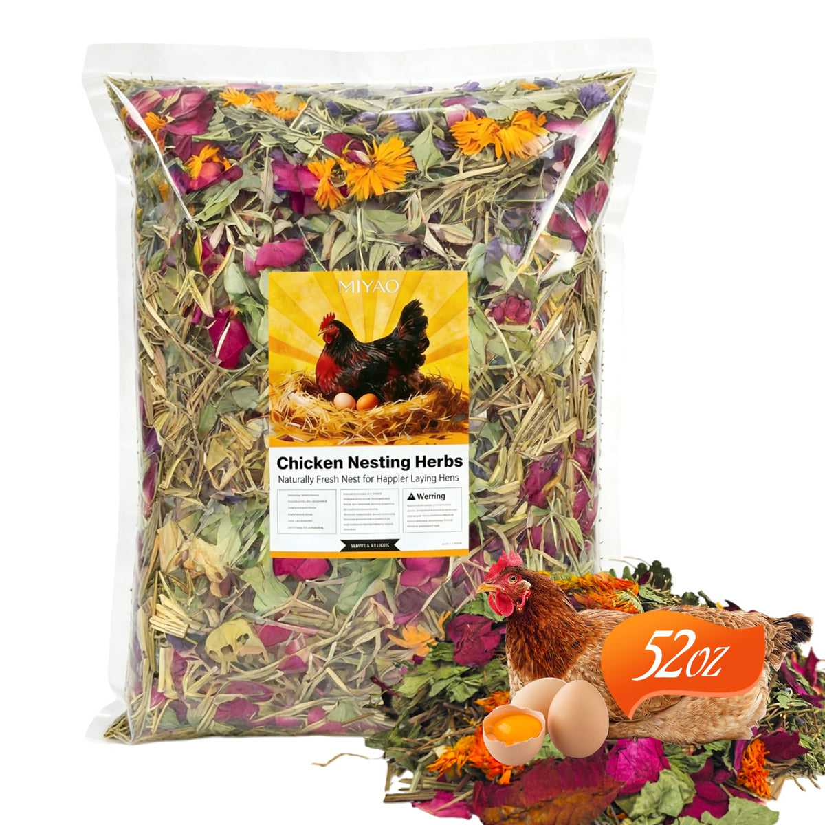 MIYAO front packaging showing 52oz bulk bag and clear brand labeling benefit: long-lasting supply