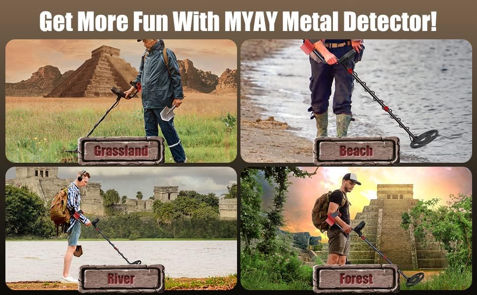 MIYAY shovel and headphones included for immediate digging and quieter signals