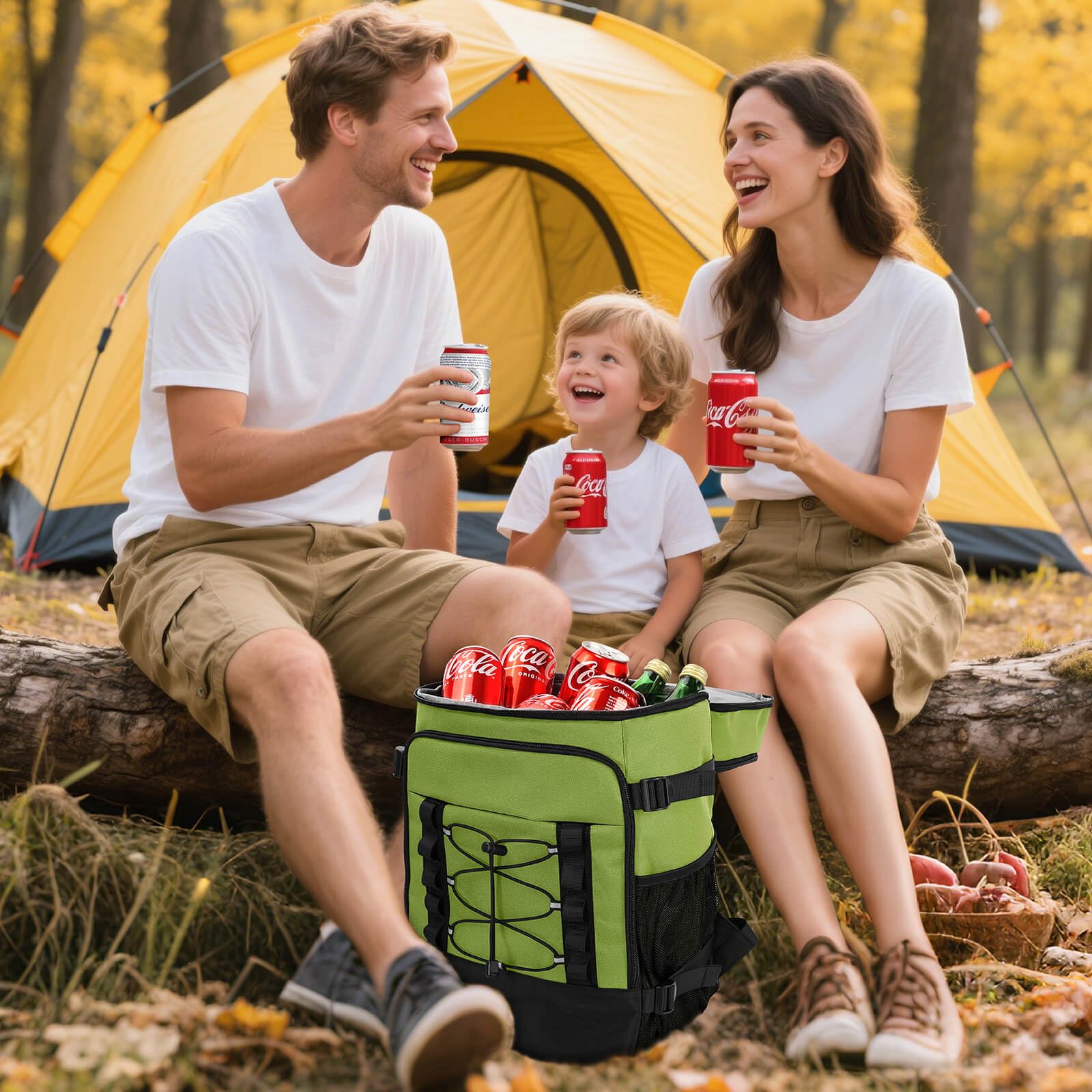MIYCOO bottle fastening straps securing wine bottles to prevent tipping while hiking