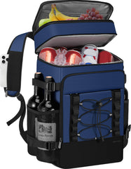MIYCOO front view of cooler backpack showing capacity and pockets benefit convenience