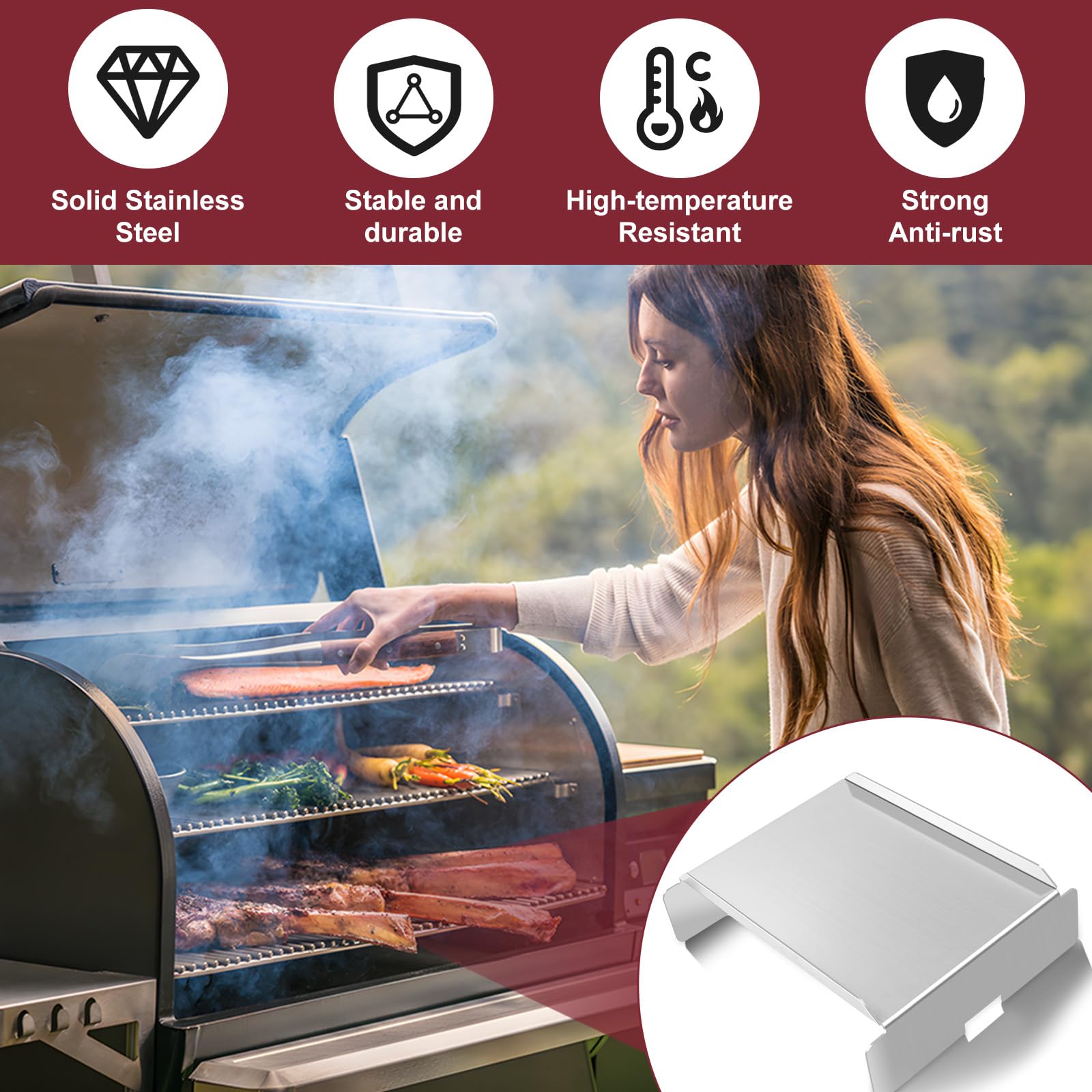 MIYOLO view protecting drip pan and reducing flare-ups during cooks