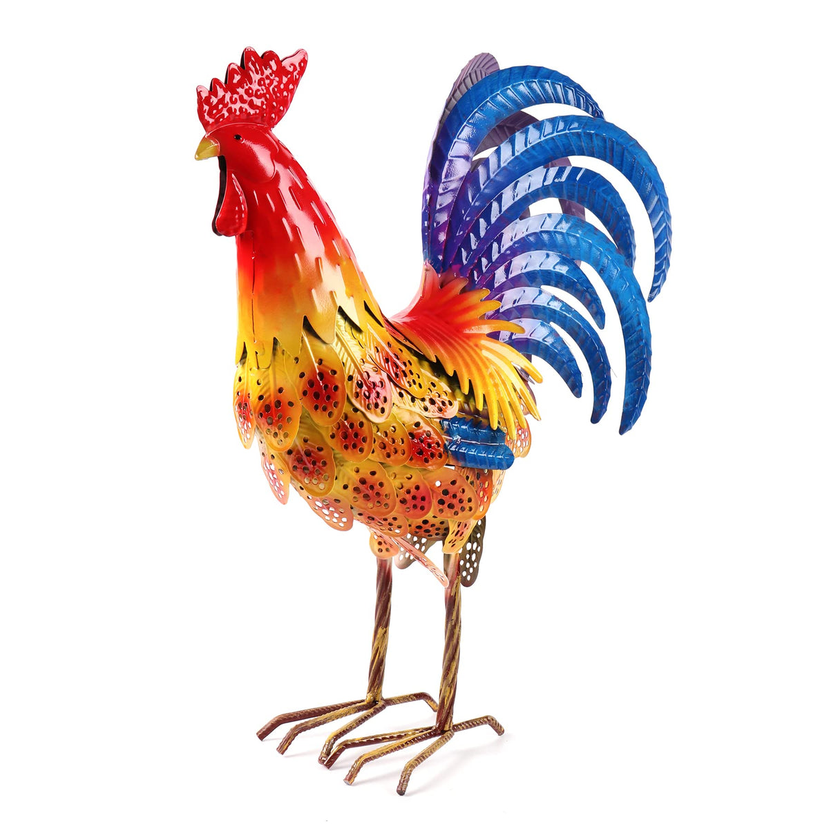 Miyolo rooster front view showing bold silhouette and curb appeal
