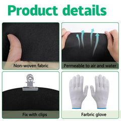 Mizelu twelve durable clips and gloves arranged to show included accessories