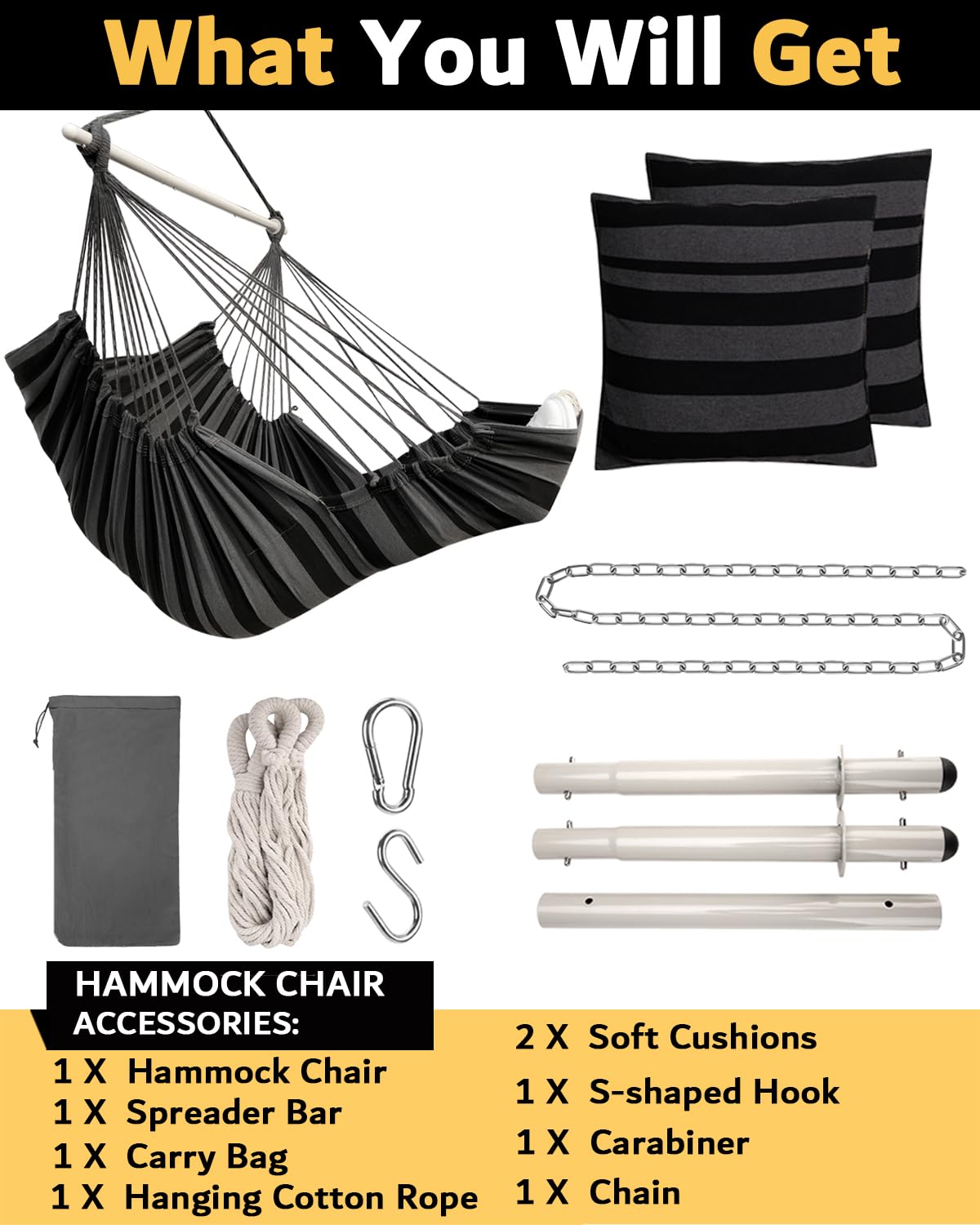 MIZTLI hammock chair on a porch illustrating style and weather-resistant lounge benefit