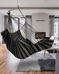 MIZTLI hammock chair fabric texture detail showing breathable weave and durable feel