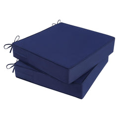 MJIAIDEA front view of blue cushions showing clean lines and fit