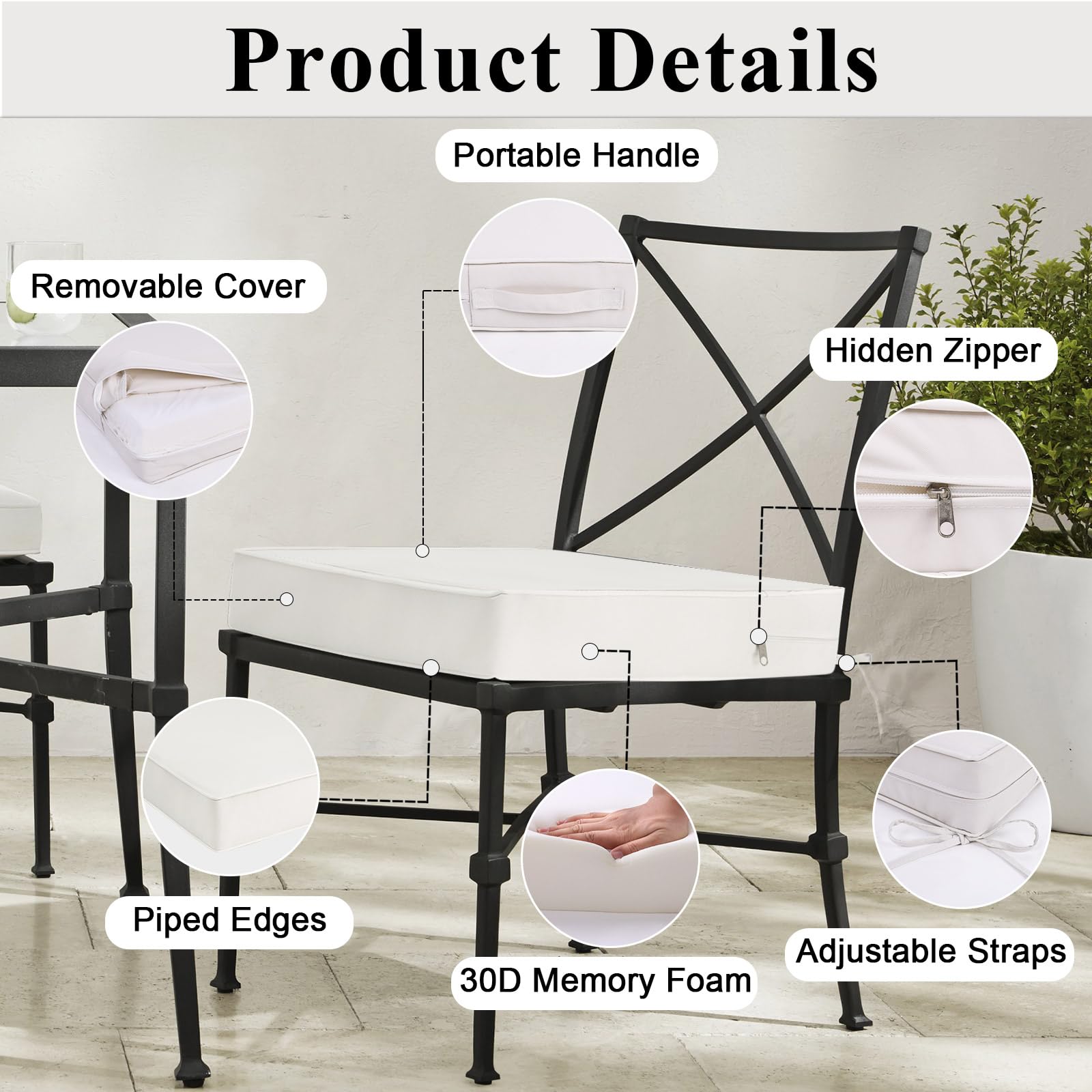MJIAIDEA foam insert cutaway displaying resilient core for comfortable support