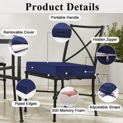 MJIAIDEA side ties and handle making cushions easy to secure and carry
