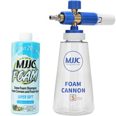 MJJC Foam Cannon front view showing ergonomic body and precise controls for better handling