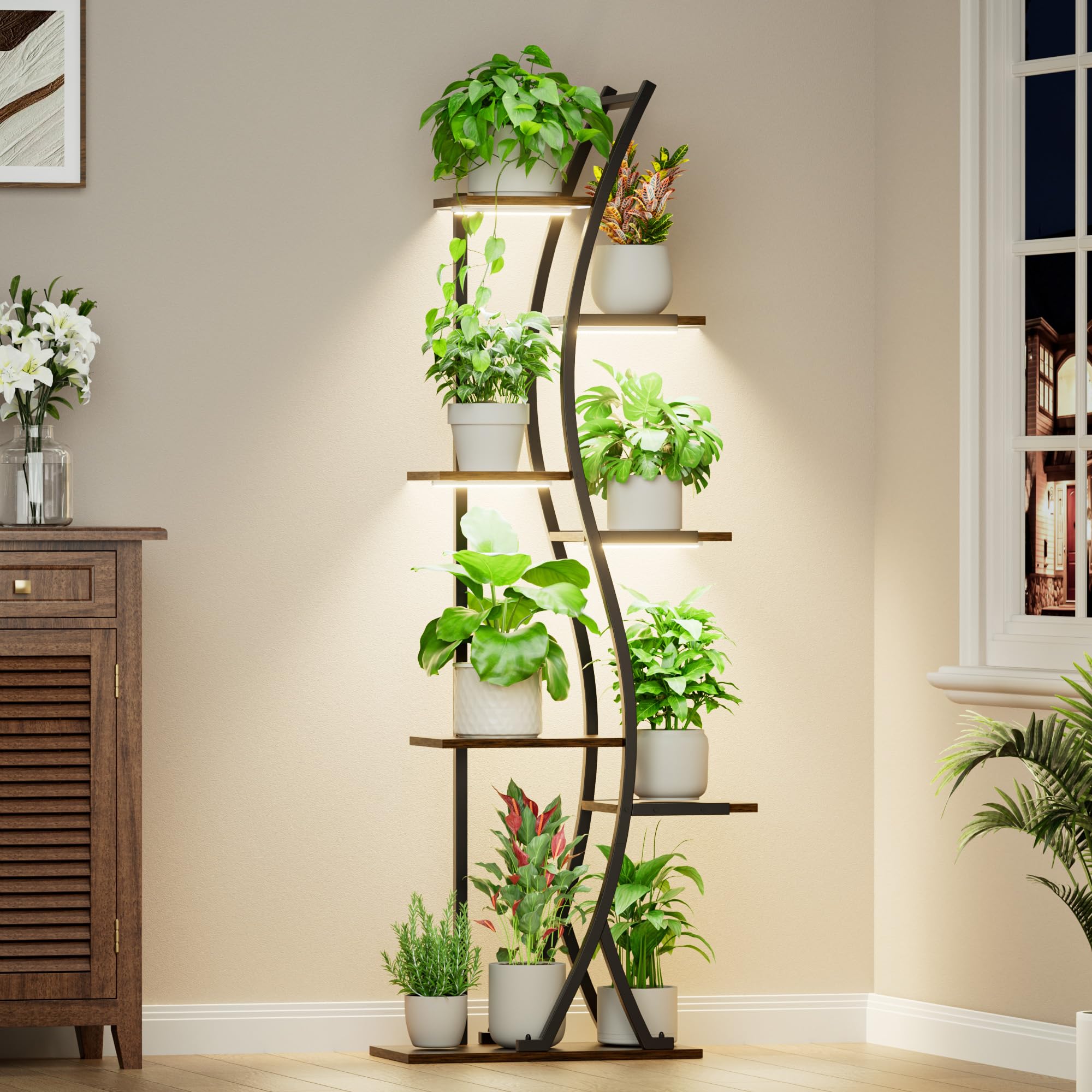 MJOMKN S-shaped profile placed in corner maximizing vertical space and stylish look