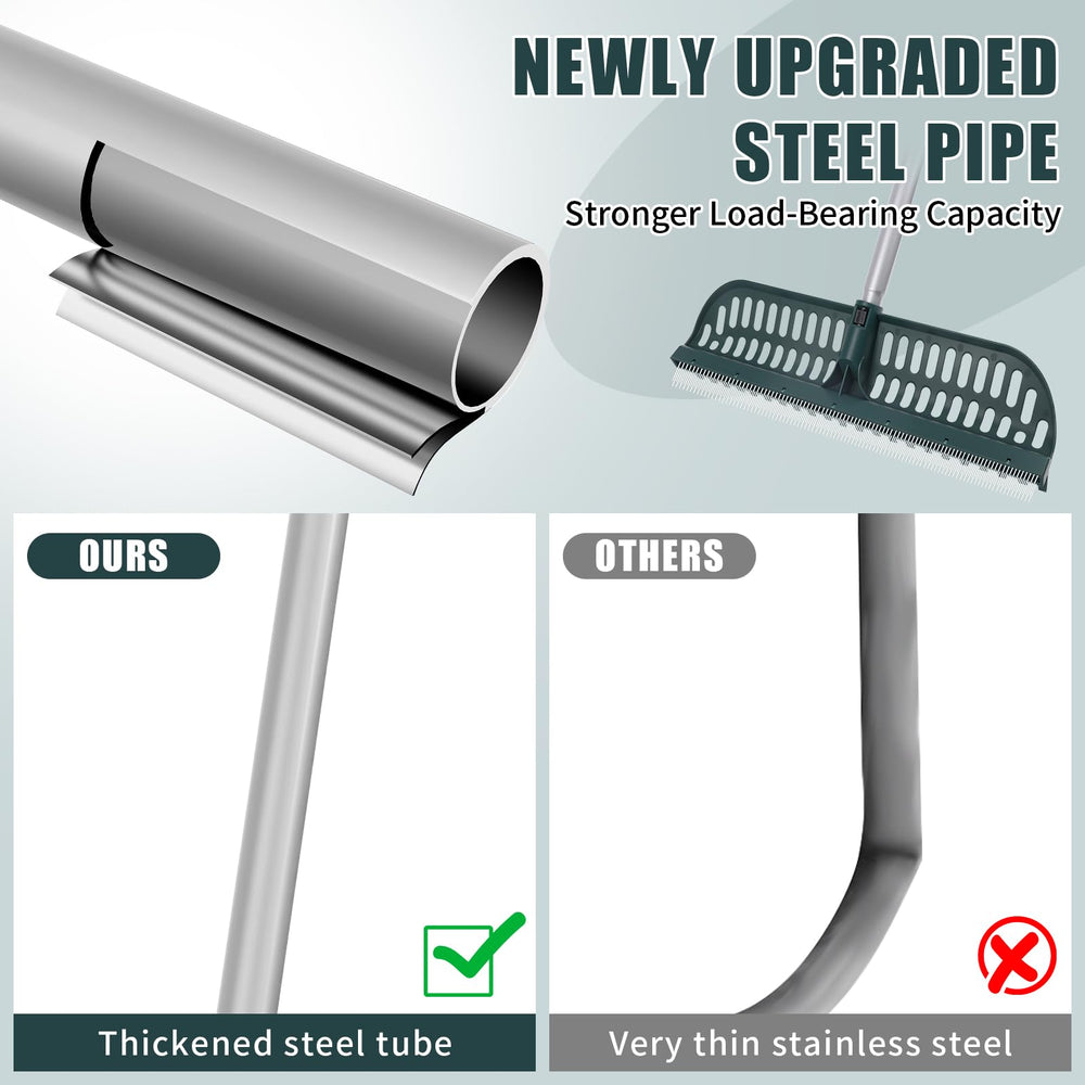 MJZ collapsed pole folded compactly for easy storage in garage or shed