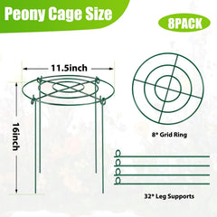 MJZ close-up of green grid top showing sturdy wire and plant protection