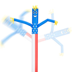 Mkevi 20ft flag dancer front view showing tall visibility benefit