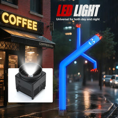 Mkevi spotlight illuminated at night increases visibility for evening events