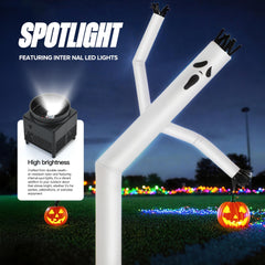 Mkevi spotlight illuminating ghost at night for better visibility