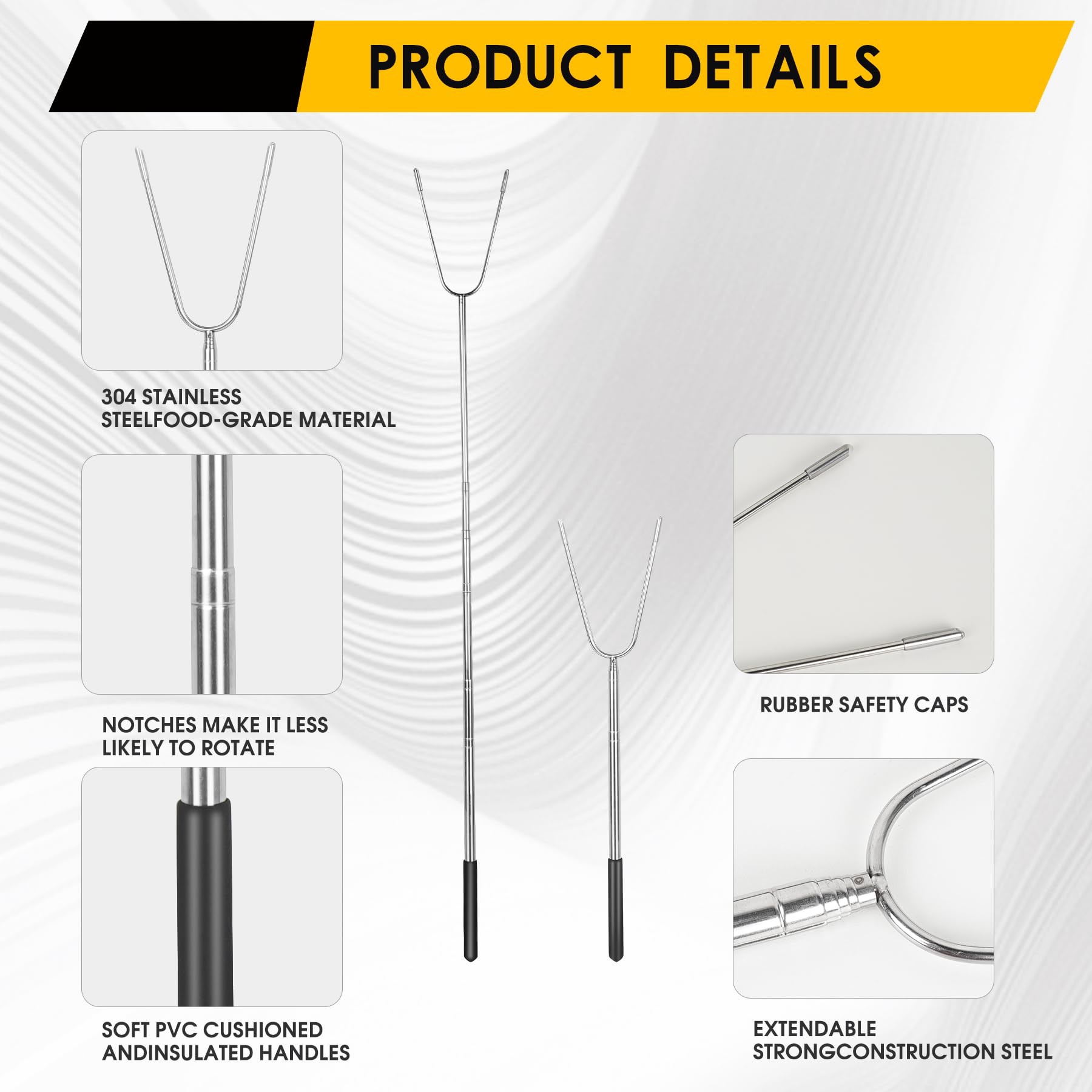 MKGDDS collapsed stick focusing on anti-rotation groove and secure locking benefit