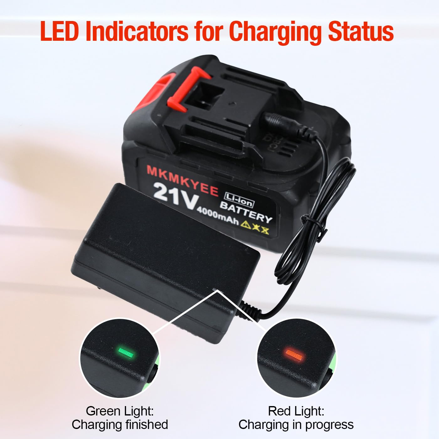 MKMKYEE battery label and specifications close-up for easy verification and compatibility