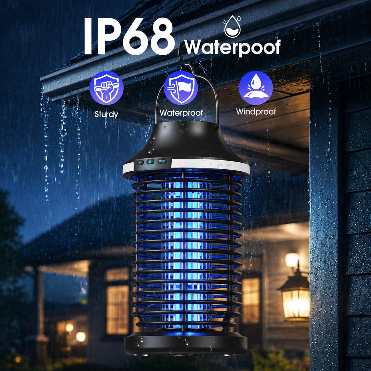 MKNXYD lighting a patio at night, creates insect-free nighttime ambience