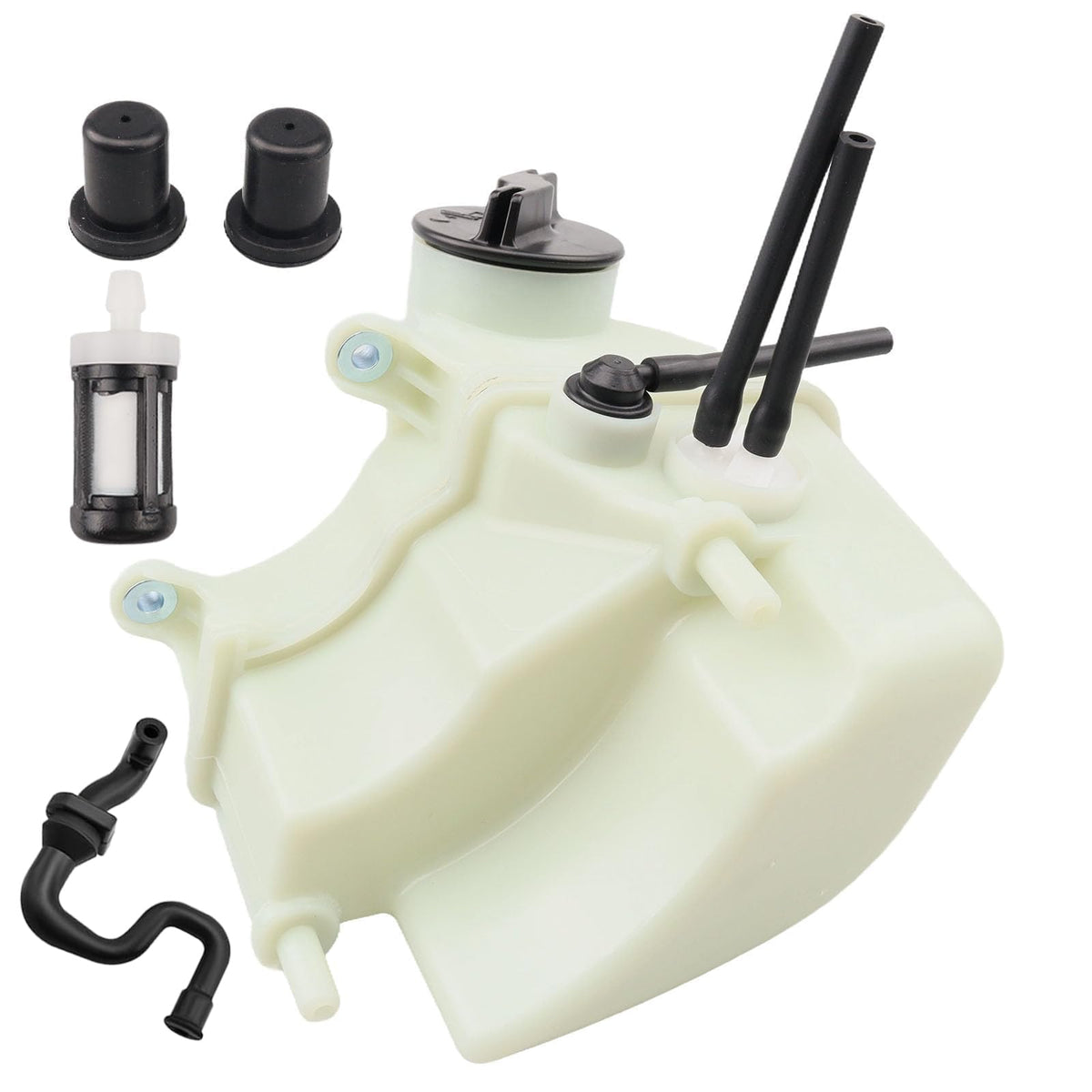 Mliong fuel tank front view showing fit and durable construction benefit