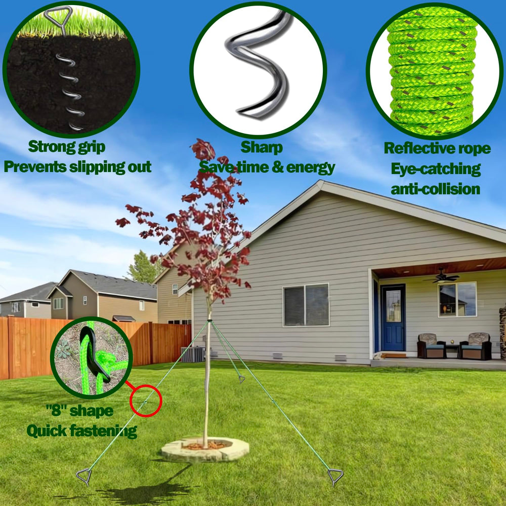 MNPARTS reflective rope and padded strap detail for visible, bark-safe support