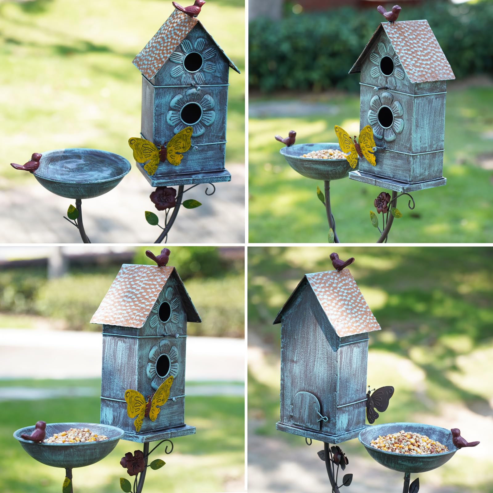 MNRYLKB double-hole birdhouse detail offering shelter and perching