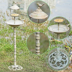 MNRYLKB feeder tray filled with seed showing convenient feeding station