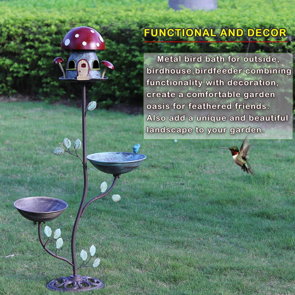 MNRYLKB on a patio among flowers showing decorative appeal and wildlife-friendly benefit