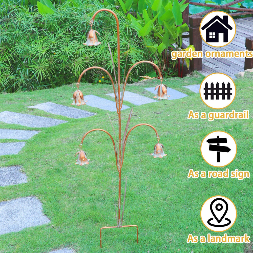 MNRYLKB stake next to ruler demonstrating 41-inch height and placement benefit