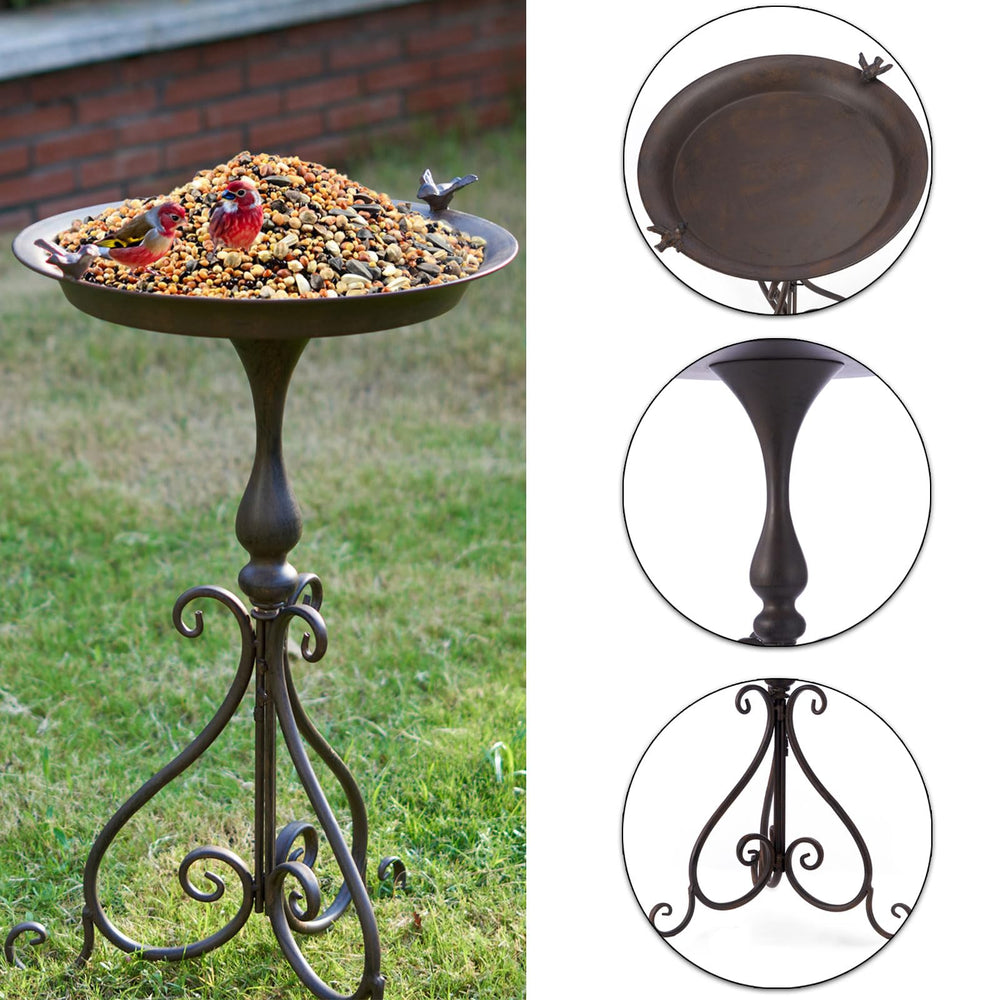 MNRYLKB with a small solar fountain installed in the bowl illustrating added motion and interest