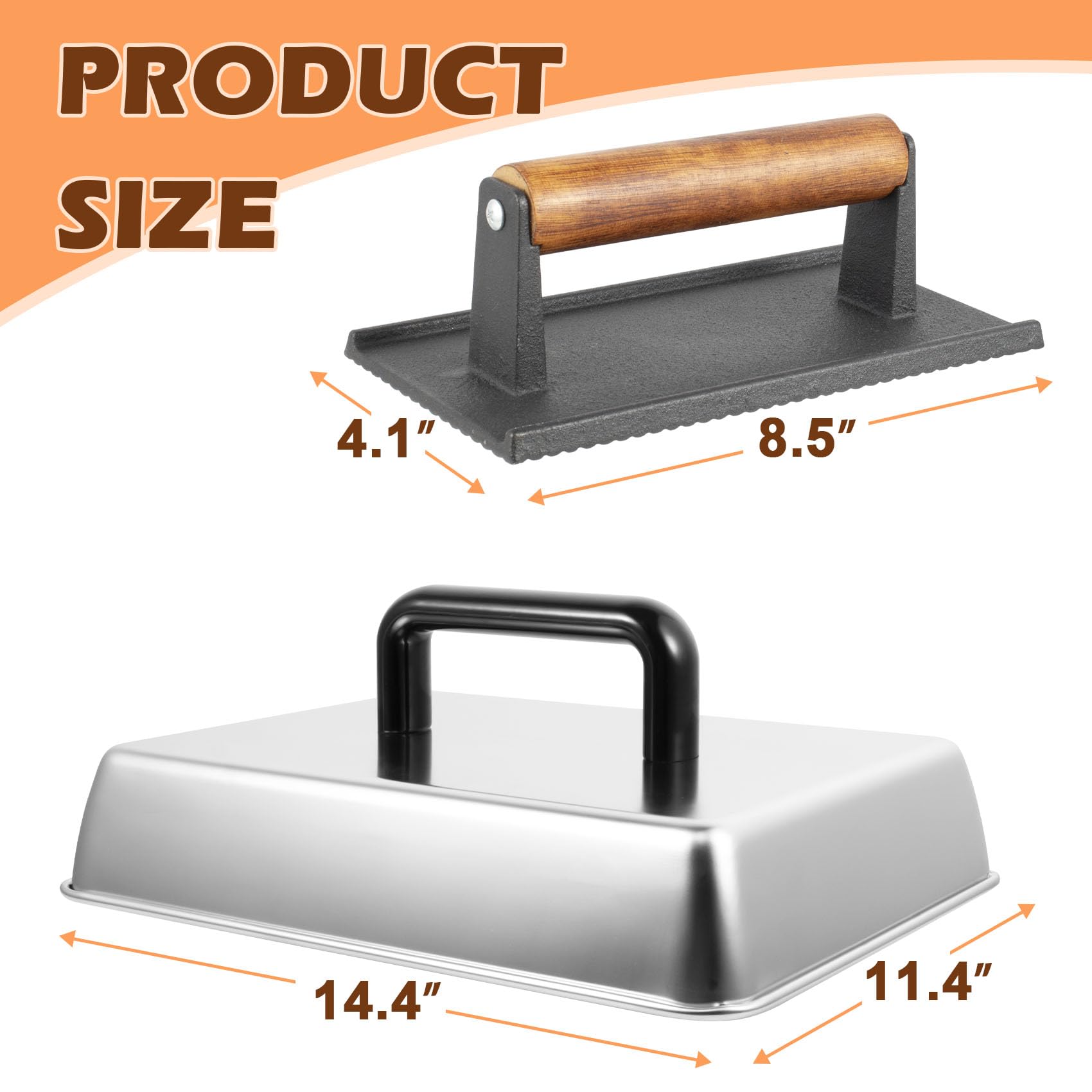 MOASKER cast iron press top detail highlighting solid construction and control