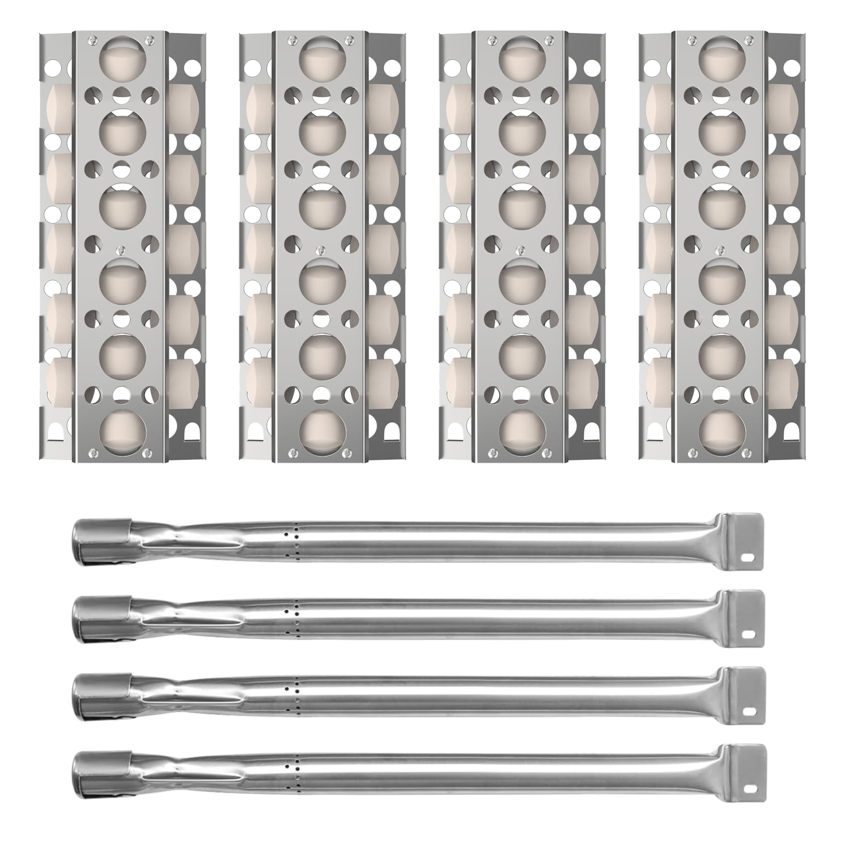 MOASKER front view of 4-pack briquette tray kit showing complete replacement set and easy upgrade