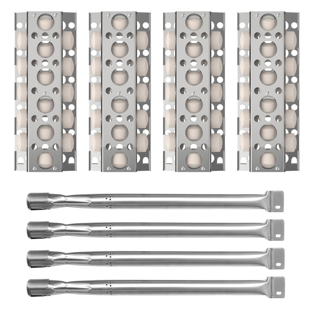MOASKER front view of 4-pack briquette tray kit showing complete replacement set and easy upgrade