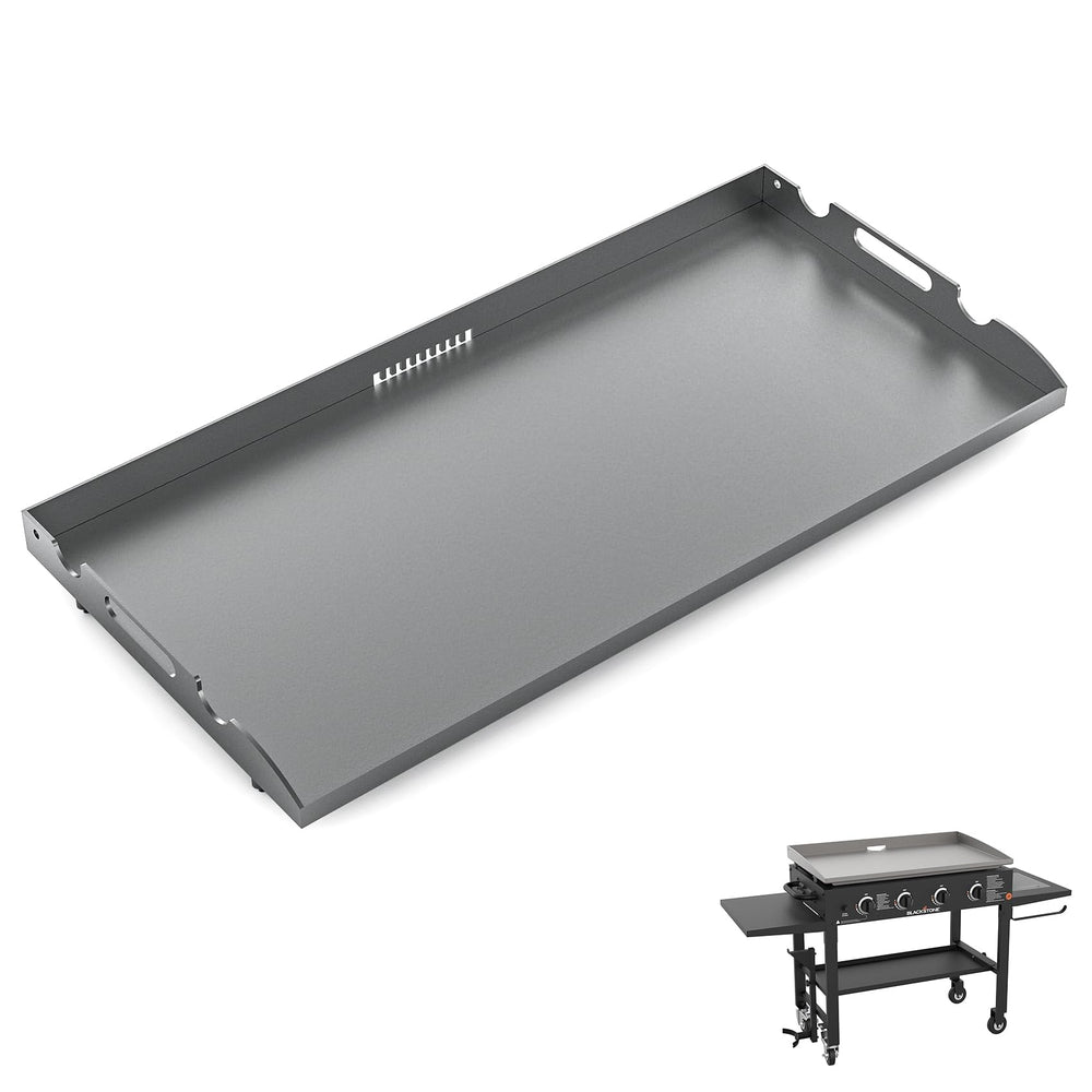 MOASKER front view griddle top showing smooth cooking surface and even heat