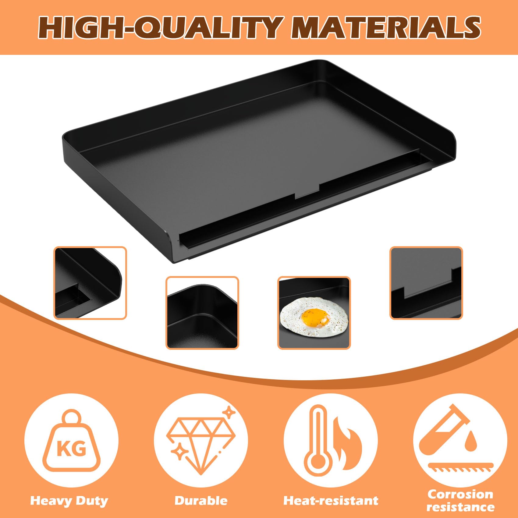 MOASKER side profile of GR101 plate displaying slim steel construction for even heat transfer