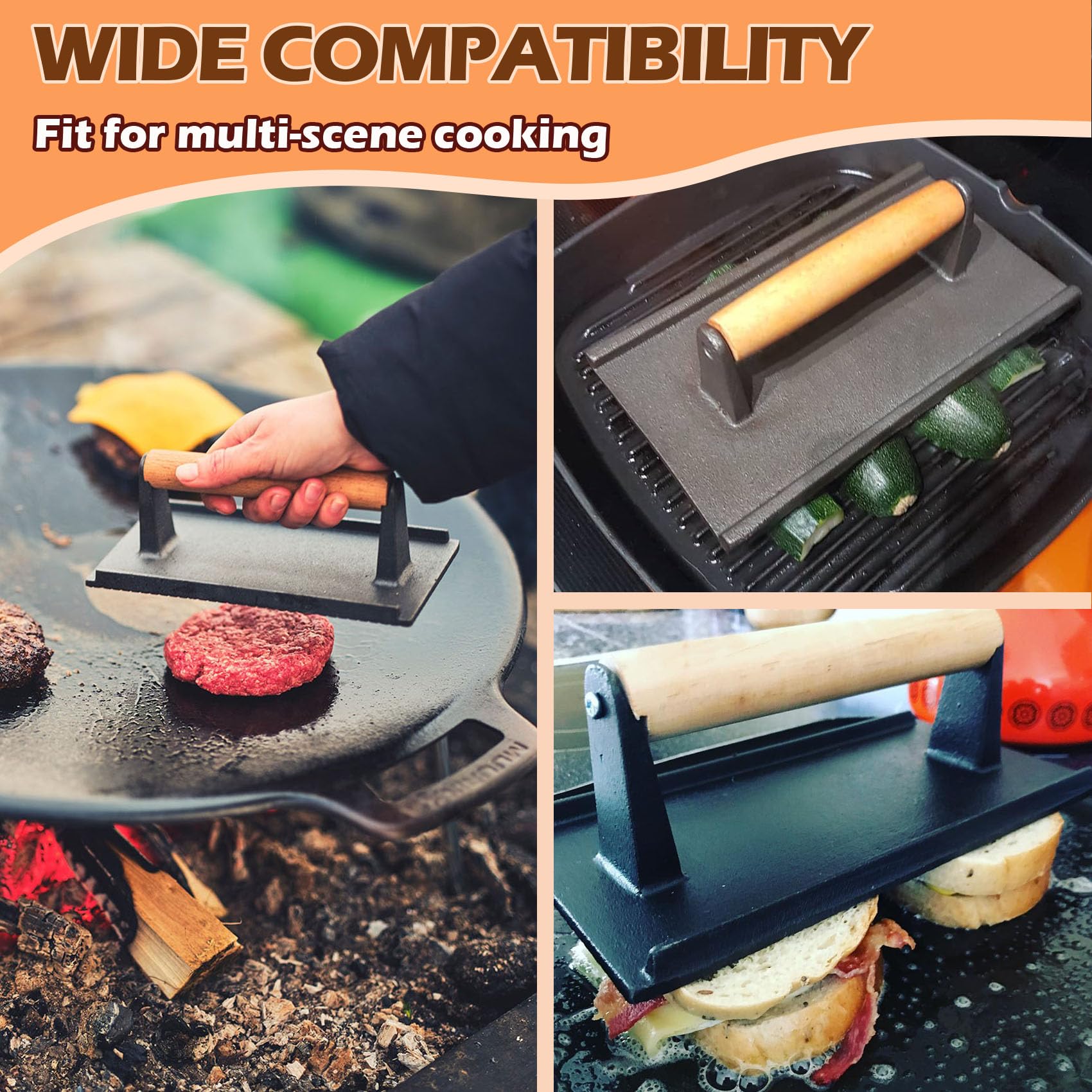 MOASKER melting dome on griddle in use speeding cheese melt and even heating