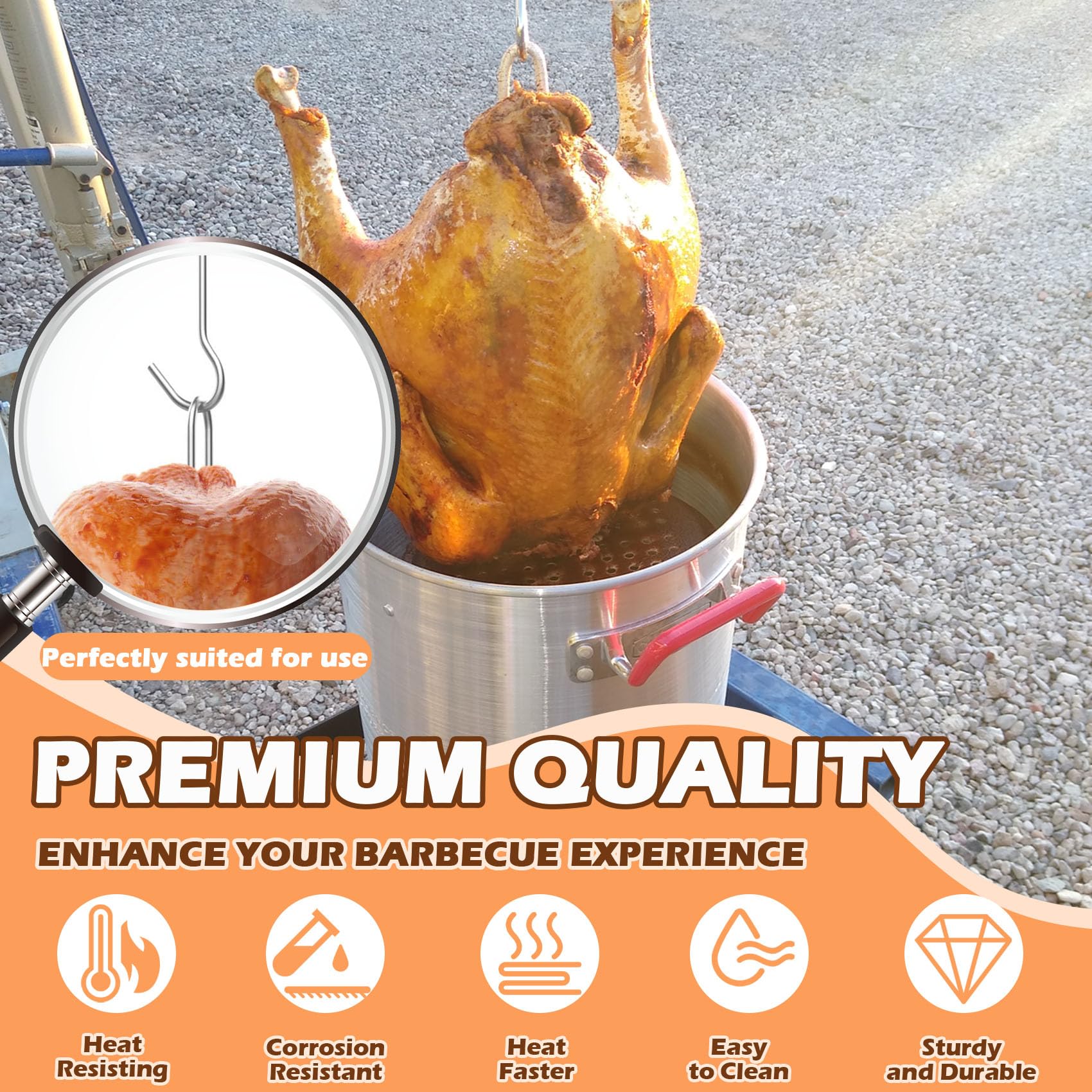 MOASKER roasted chicken on rack showing uniform browning and crispy skin benefit