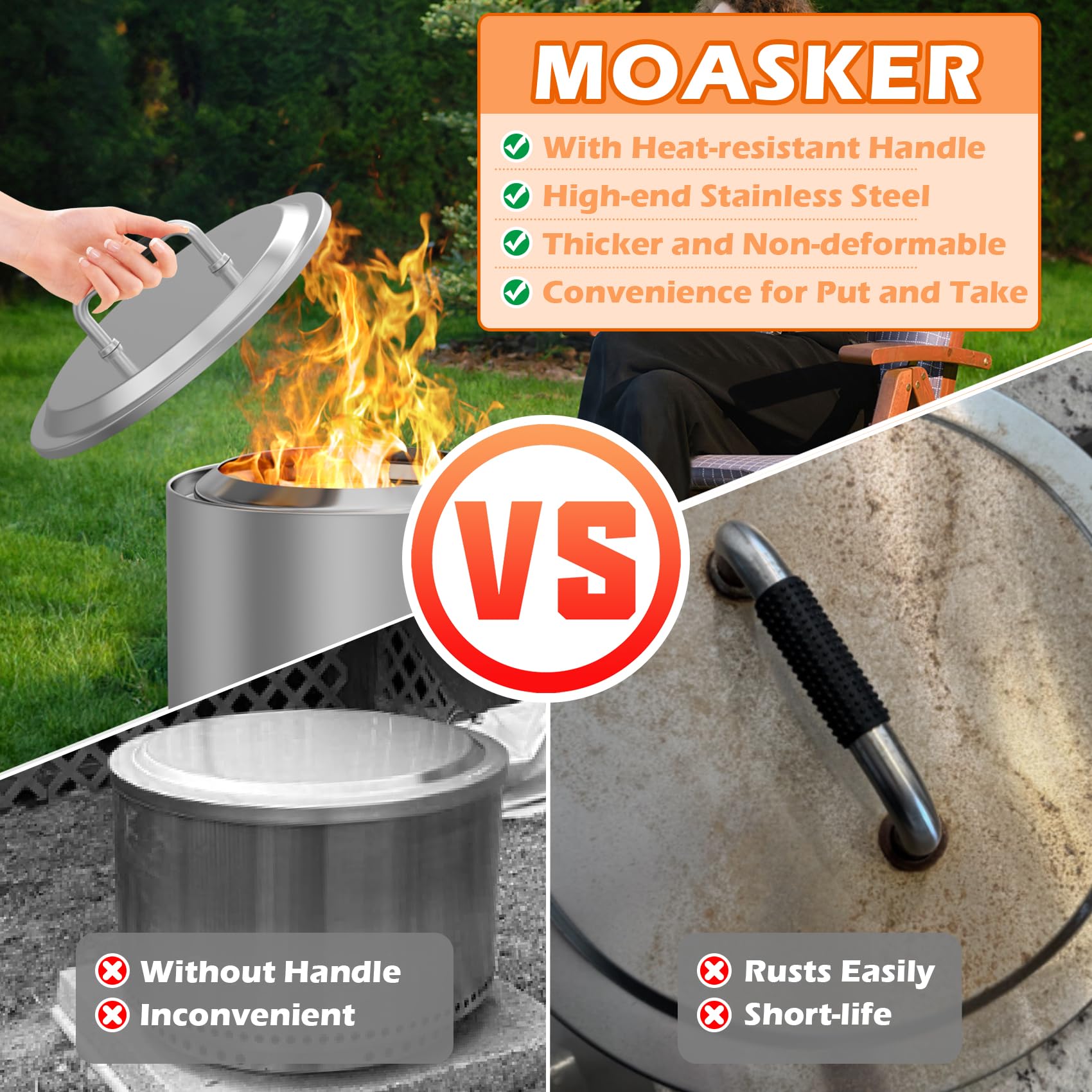MOASKER top used as tabletop holding drinks and snacks at gathering