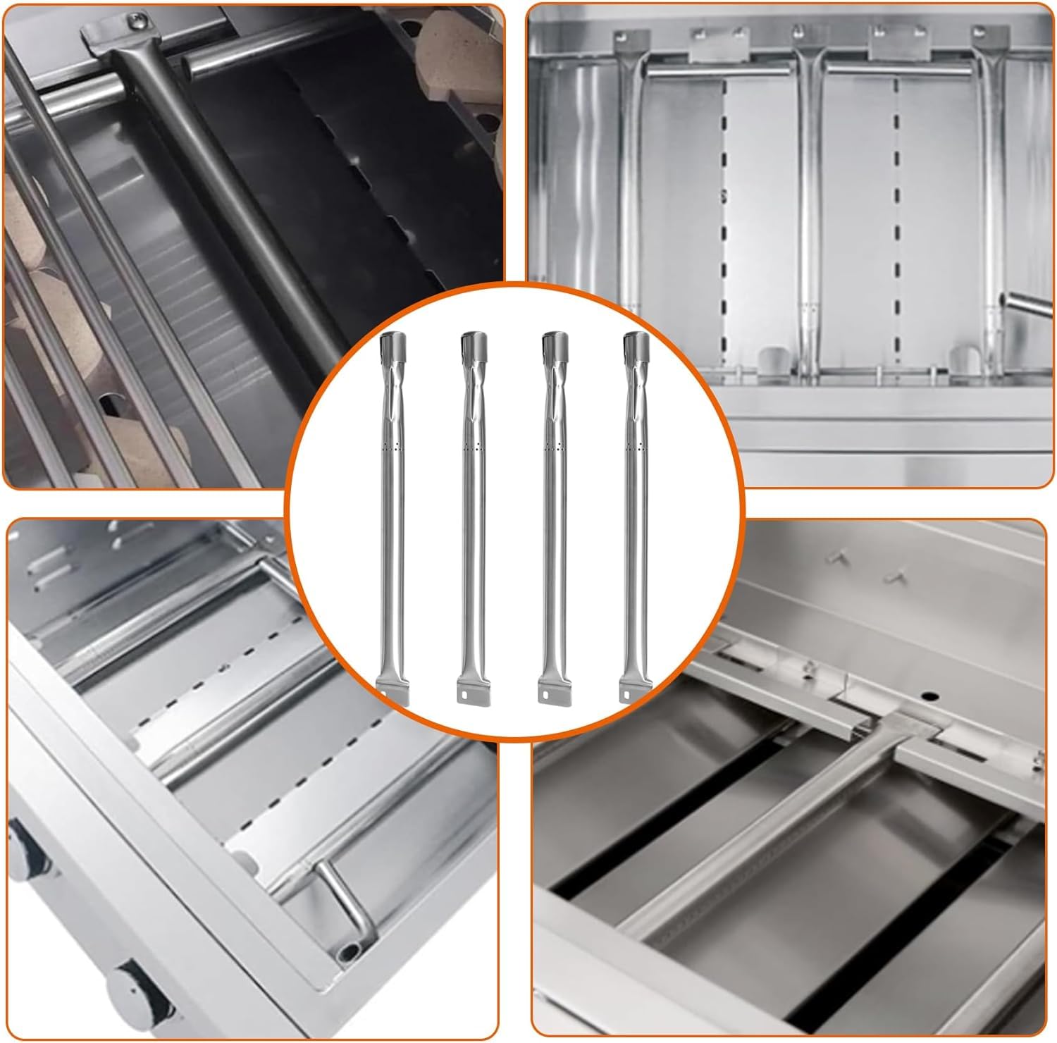 MOASKER trays installed in grill demonstrating improved heat distribution and protection