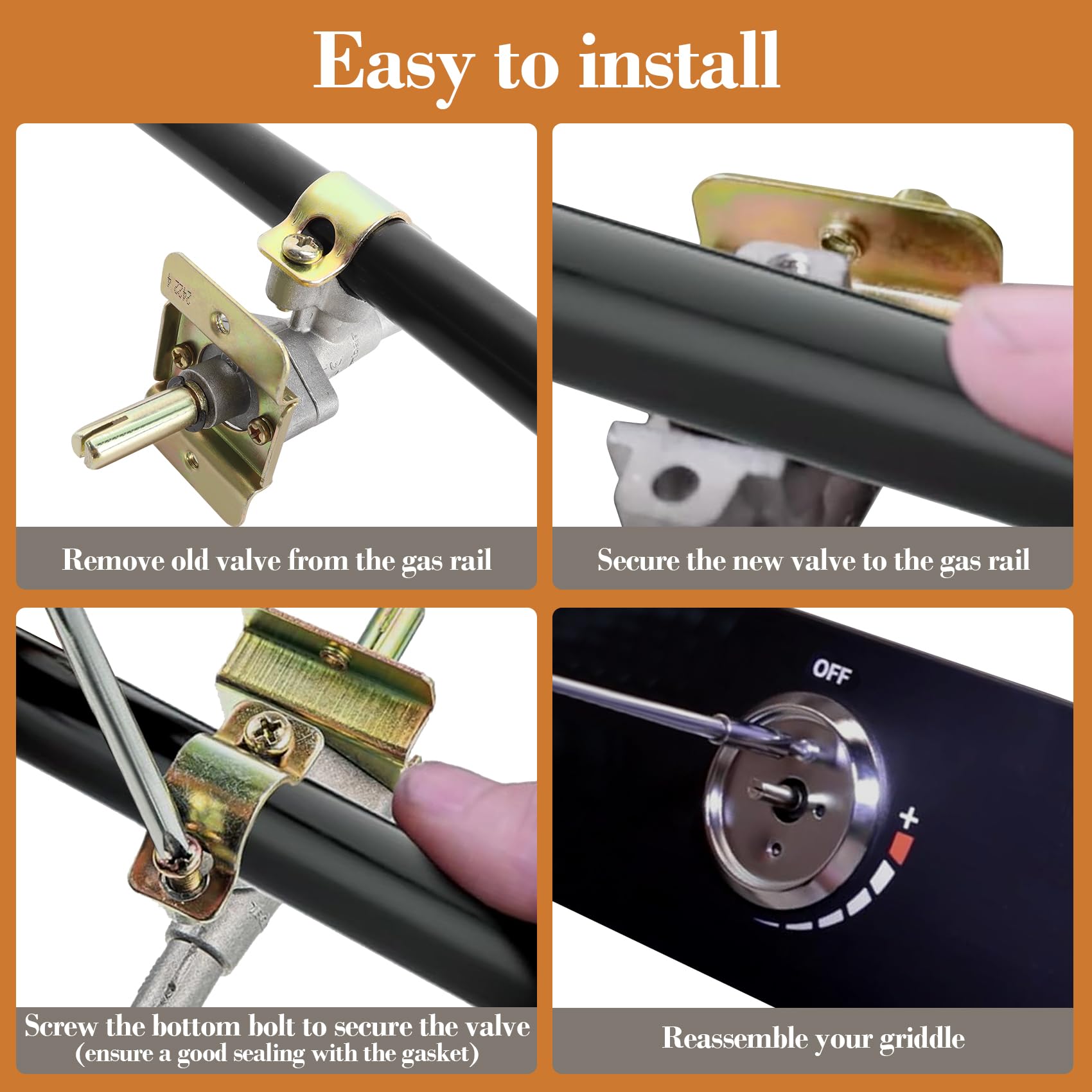 MOASKER valve installed on gas rail illustrating straightforward replacement benefit