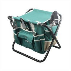 mobitel folding stool and tote front view shows portability and comfort