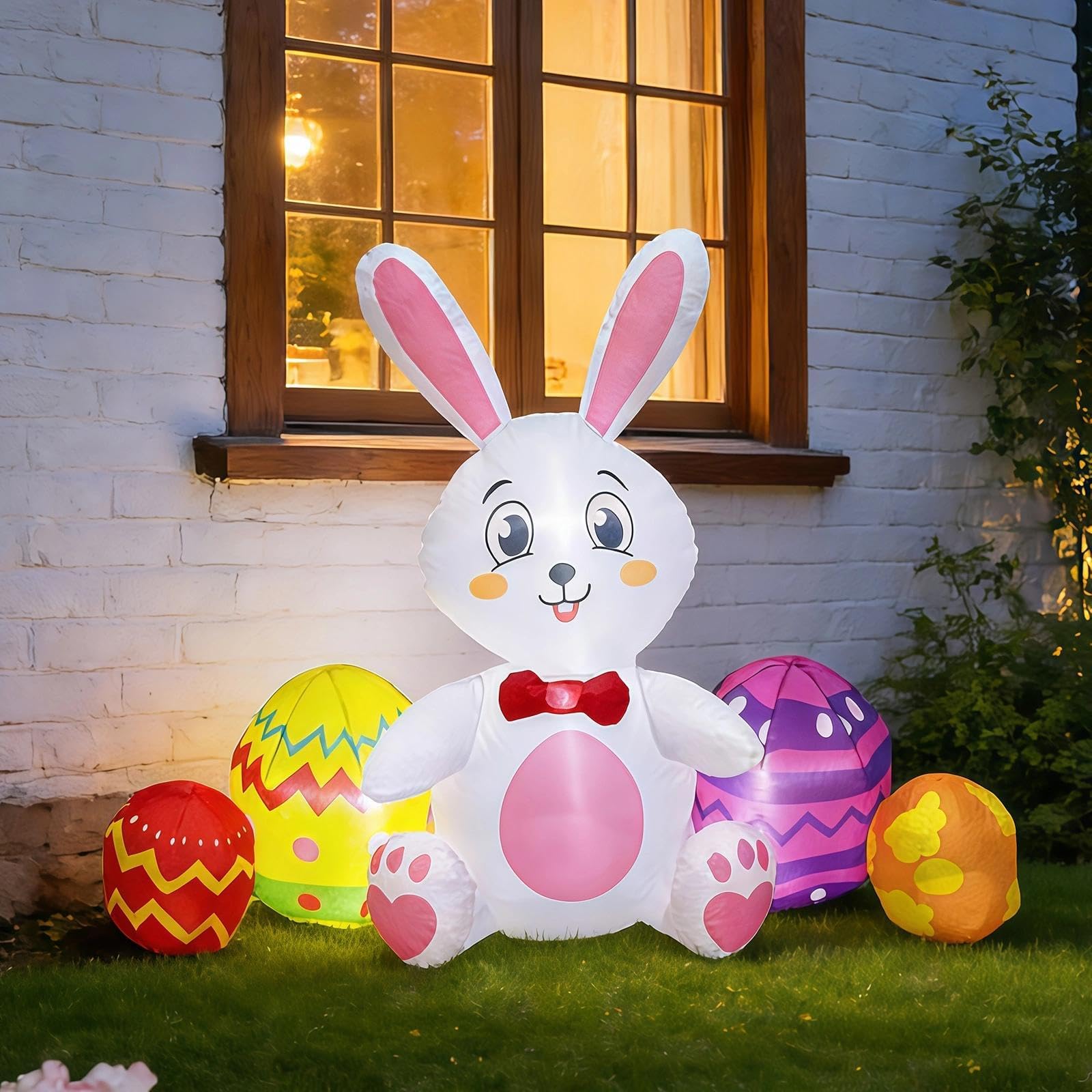Mobpqable porch scene showing family-friendly yard decoration effect