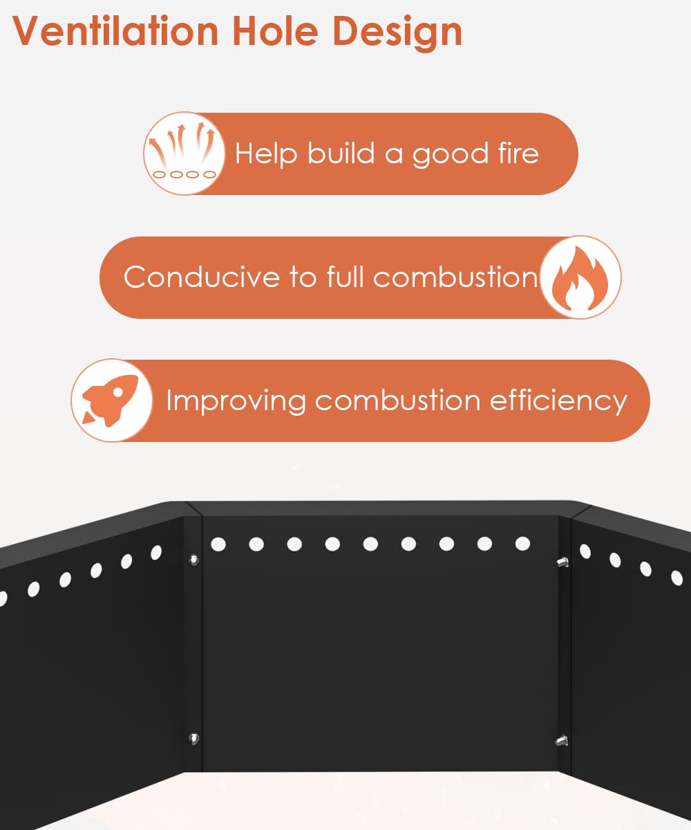 mocomax top-down view of 36-inch inner bed showing capacity for large logs benefit longer burn